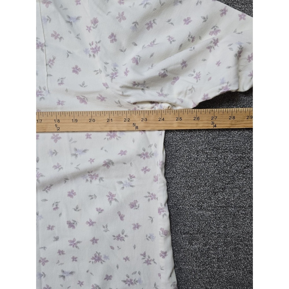 VTG L.L Bean 100% Cotton Floral Nightgown Size LARGE Grannycore/ Prairie - Picture 4 of 13